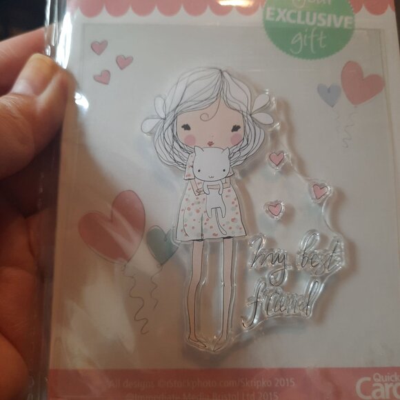 Quick Cards My Best Friend Colour & Cuts plus Designer Stamp - Picture 5 of 7